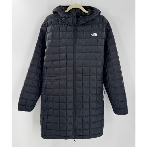 The North Face Womens Thermoball Hooded Black Parka 2XL Puffer Jacket XXL - Picture 2 of 6